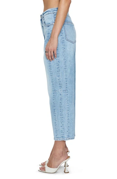 Pistola Eli High Rise Arched Leg Jeans In Sun Kissed In Blue