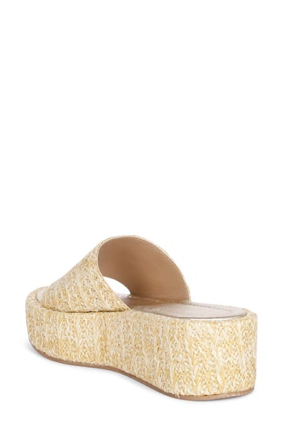 Shop Saint G Betta Platform Wedge Slide Sandal In Natural