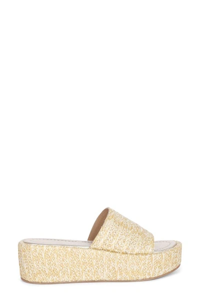 Shop Saint G Betta Platform Wedge Slide Sandal In Natural