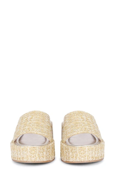 Saint G Betta Platform Wedge Slide Sandal In Natural