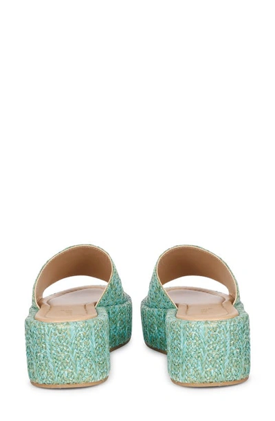 Saint G Betta Platform Wedge Slide Sandal In Blue
