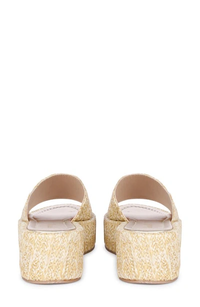Saint G Betta Platform Wedge Slide Sandal In Natural