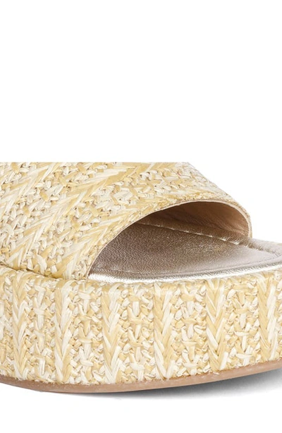 Saint G Betta Platform Wedge Slide Sandal In Natural