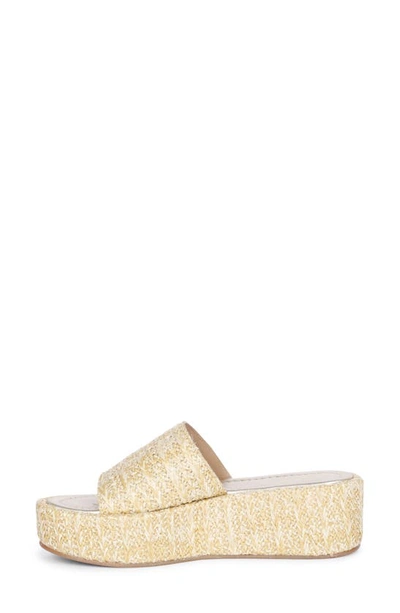 Saint G Betta Platform Wedge Slide Sandal In Natural