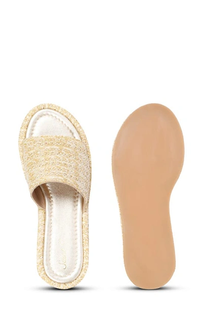 Saint G Betta Platform Wedge Slide Sandal In Natural