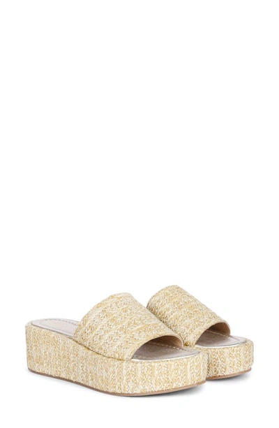 Saint G Betta Platform Wedge Slide Sandal In Natural