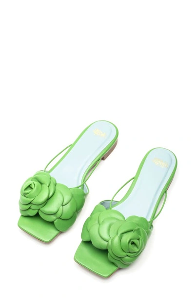 Shop Frances Valentine Gardenia Slide Sandal In Green