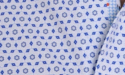 Shop Robert Graham Brexton Knit Button-up Shirt In Blue