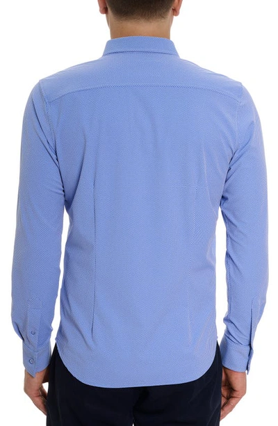 Shop Robert Graham Marcus Stretch Button-up Shirt In Blue