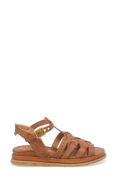 Shop As98 A.s.98 Satchel Ankle Strap Sandal In Whiskey