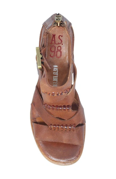 Shop As98 Alfred Ankle Strap Sandal In Whiskey