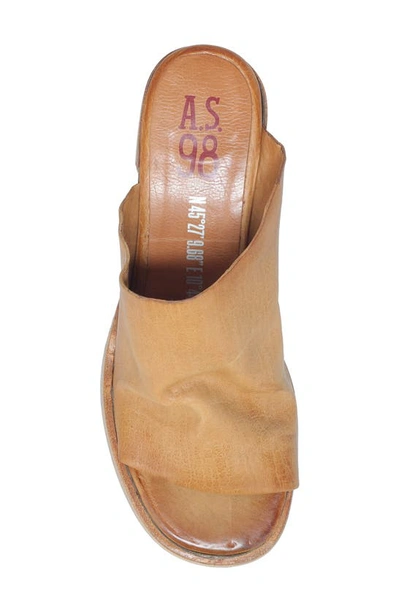 Shop As98 Audien Slide Sandal In Camel