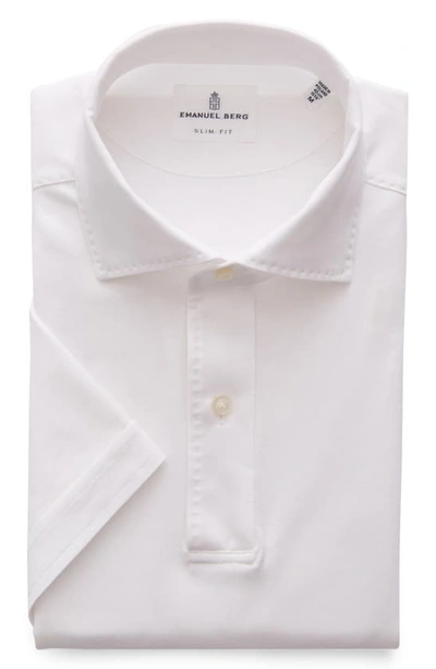Shop Emanuel Berg Jersey Polo In White