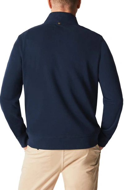 Billy Reid Cullman Half Zip In Navy