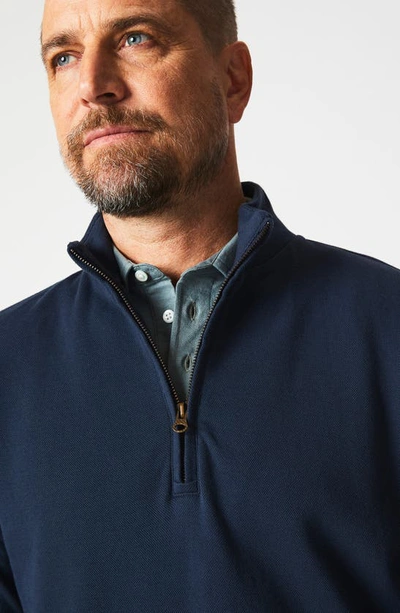 Billy Reid Cullman Half Zip In Navy