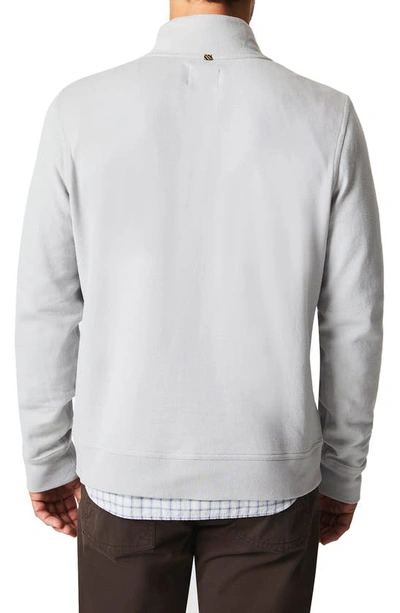 Billy Reid Cullman Half Zip In Silver