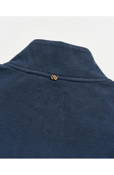 Billy Reid Cullman Half Zip In Navy