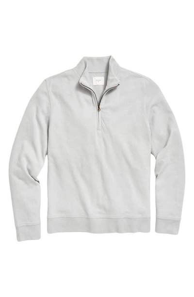 Shop Billy Reid Cullman Half Zip Pullover In Silver