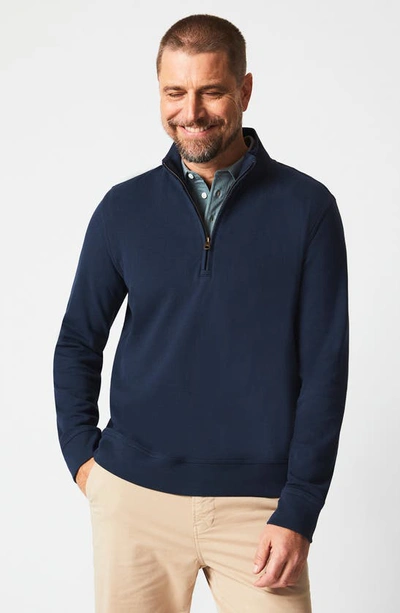 Billy Reid Cullman Half Zip In Navy