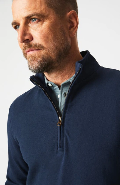 Shop Billy Reid Cullman Half Zip Pullover In Navy