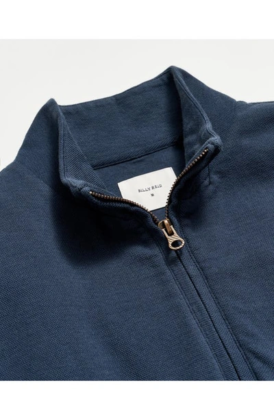 Billy Reid Cullman Half Zip In Navy