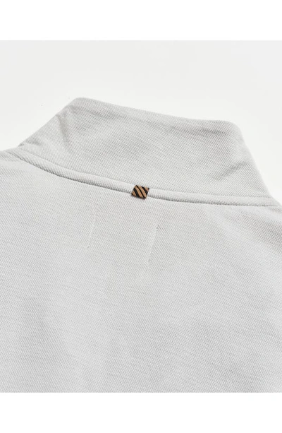Billy Reid Cullman Half Zip In Silver