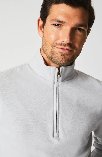 Shop Billy Reid Cullman Half Zip Pullover In Silver