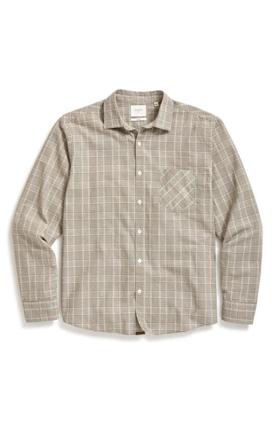 Shop Billy Reid Standard Fit Glen Plaid Cotton Button-up Shirt In Olive