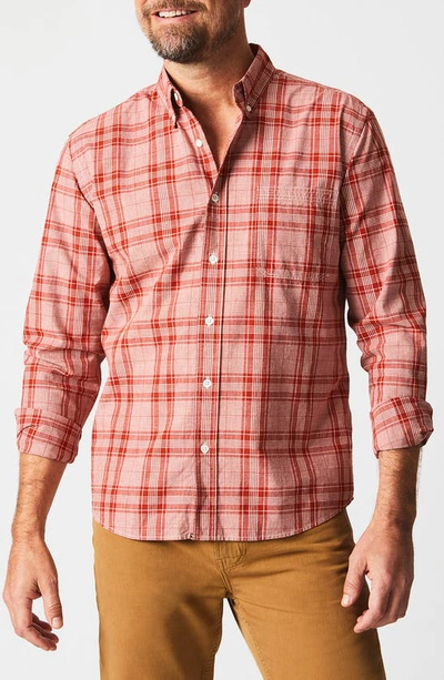 Shop Billy Reid Tuscumbia Button-down Shirt In Toolbox Red