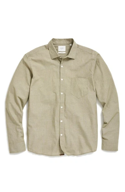 Shop Billy Reid John Basket Weave Pattern Button-up Shirt In Olive
