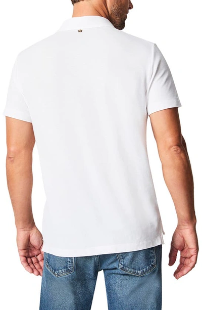Billy Reid Pensacola Pima Cotton Piqué Polo In White