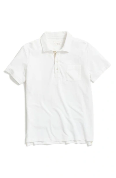 Shop Billy Reid Pensacola Pima Cotton Piqué Polo In White