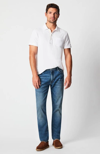 Billy Reid Pensacola Pima Cotton Piqué Polo In White