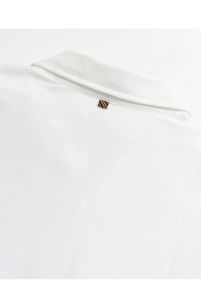 Billy Reid Pensacola Pima Cotton Piqué Polo In White