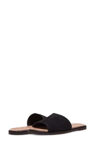 Shop Blondo Emilia Slide Sandal In Black Nubuck