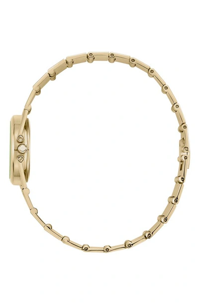 Breda Sync Quartz Bracelet Watch In Gold And Green At Urban Outfitters In 18k Goldlated