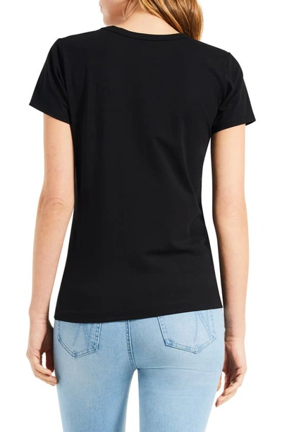 Nic + Zoe Perfect Crewneck T-shirt In Black Onyx