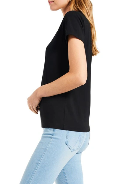 Nic + Zoe Perfect Crewneck T-shirt In Black Onyx