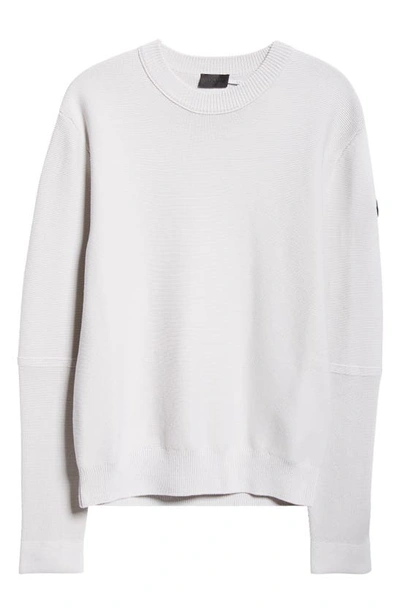 Moncler Gray Patch Sweater In Hint Of Gray