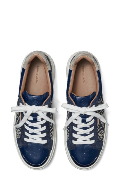 Shop Tory Burch Ladybug Sneaker In Navy T Mono / Perfect Navy