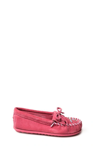 Shop Minnetonka Kids' Thunderbird 'animikii' Slip-on Shoe In Pink