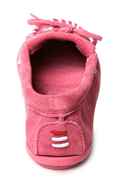 Minnetonka Kids' Thunderbird 'animikii' Slip-on Shoe In Pink