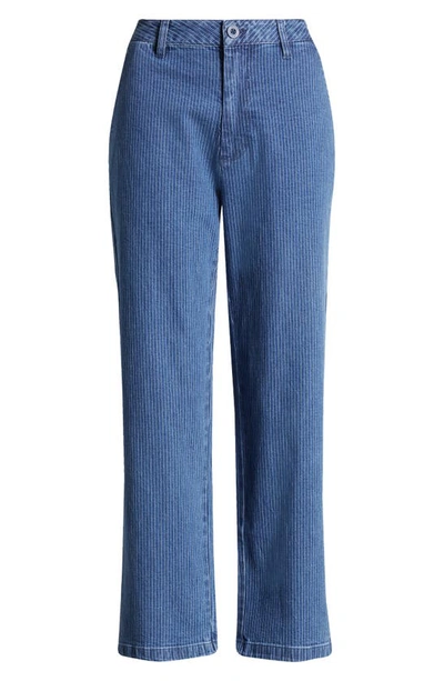Shop Brixton Victory Pinstripe Jeans In Pinstripe Denim