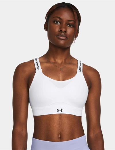 Shop Under Armour Infinity 2.0 High Sports Bra In White