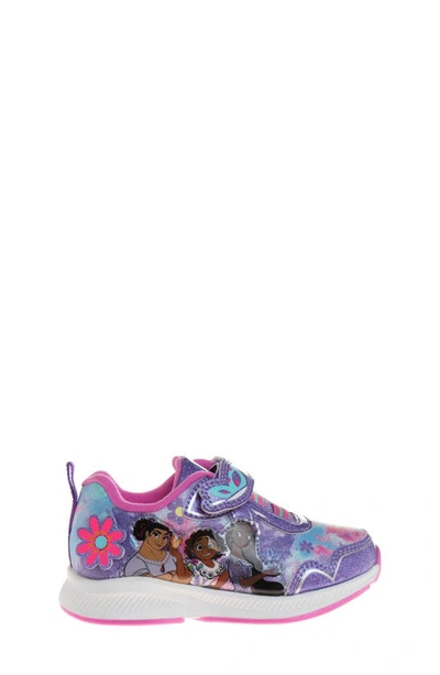 Shop Josmo Kids' Encanto® Light Up Sneaker In Purple/ Fuchsia