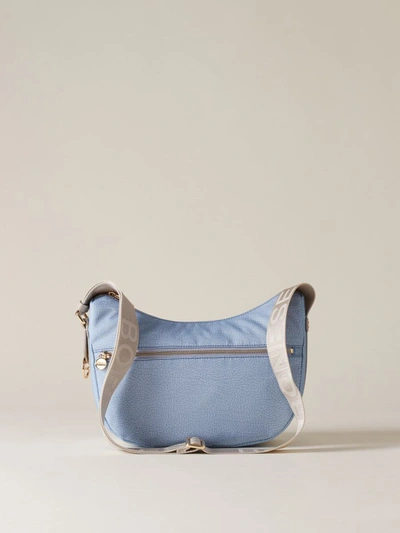 Shop Borbonese Luna Bag Small Bags In J05 Topazio/grigio Chiaro