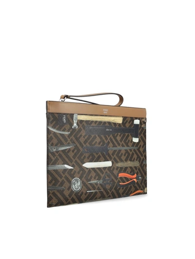 Shop Fendi Handbags In Tbmr+mlc+sand+p