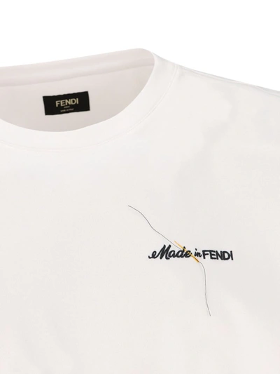 Shop Fendi T-shirts And Polos In White
