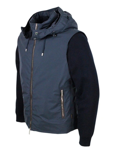 Moorer Jacket In Blue