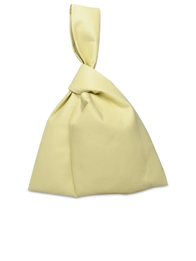Shop Nanushka 'jen' Lime Vegan Leather Bag In Yellow